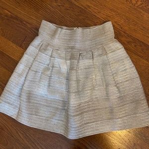 Bloomingdale's Exclusive Aqua Silver Mini Skirt